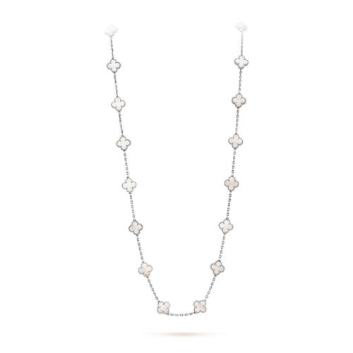 VCA梵克雅宝 22年秋冬 女士 项链 Vintage Alhambra长项链,20图案 VCARF48800 预定商品1-3周发货