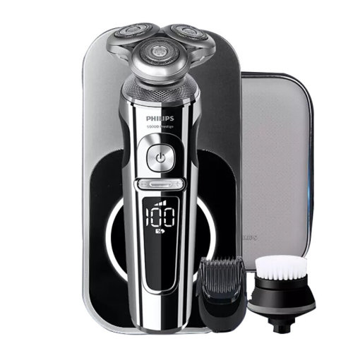 Philips/飞利浦 智能无线充电剃胡刀 1小时快充 亲肤贴面舒适感,QI无线充电,自动适用修剪胡须【送礼优选 礼盒版】