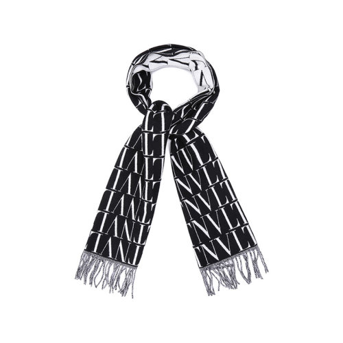 Valentino/华伦天奴【22春夏新款】男士初剪羊毛保暖围巾VLTN提花 WY2ER033 QQB