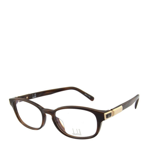 DUNHILL/登喜路 商务 休闲 长方形 全框 板材 牛角纹路 男女款 光学镜架 近视 眼镜框 眼镜架 D8001 51mm