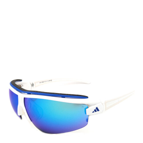 adidas/阿迪达斯 运动 户外 骑行 护目 防风 防水 太阳镜 白色镜框 蓝色镜片 墨镜 眼镜 AD181 adidas 阿迪达斯