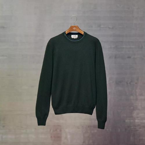 HERMES爱马仕 22年秋冬 男士 针织衫 Pull col rond cachemire signature H267120HA2HME