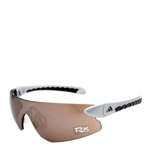 adidas/阿迪达斯 运动 户外 骑行 护目镜 防风 眼镜 太阳镜 超轻 无框 茶色镜片 银色镜腿 LST 专利镜片 AD155 adidas 阿迪达斯