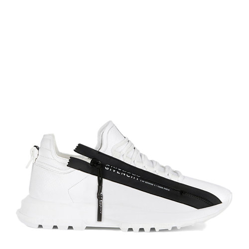 Givenchy/纪梵希 女士白色牛皮革/织物低帮慢跑休闲鞋BE0019E0SV-116