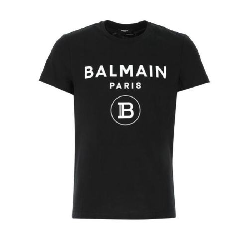BALMAIN/宝曼 男士白色棉质短袖T恤 TH11601-I245 0PA PLFSX