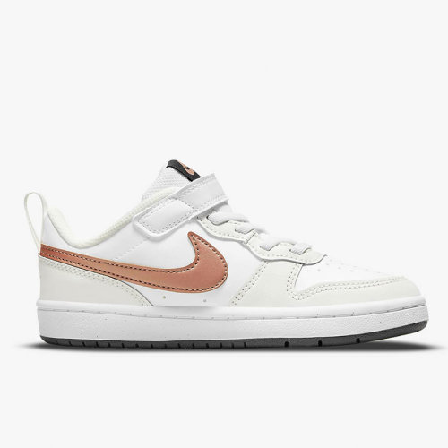 Nike/耐克 22年春夏 儿童款 COURT BOROUGH LOW 轻便 透气 魔术贴 运动 休闲 板鞋 BQ5451-116