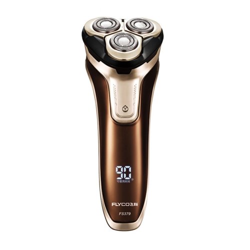 flyco/飞科 电动剃须刀FS379全身水洗 男士三刀头智能刮胡刀充插两用 SH